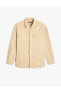 Фото #1 товара Рубашка с длинными рукавами Koton Классическая с пуговицами и карманами из хлопка
