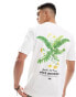 River Island vois de floral t-shirt in ecru L - Chest 41-43 - фото #3