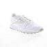 Reebok Classic Leather Mens White Leather Lace Up Lifestyle Sneakers Shoes 11