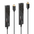 Фото #1 товара Lindy 300m HDMI 18G Fiber Optic extender - 3840 x 2160 pixels - AV receiver - 300 m - Wired - Black - HDCP