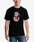 Men's Christmas Snowman Printed Word Art T-shirt Small - фото #1