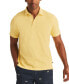 Men's Textured Pieced Piqué Short Sleeve Polo Shirt