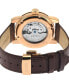 Men's Swiss Automatic Madison Brown Leather Watch 39mm