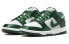 Фото #3 товара Nike Dunk Low "Team Green and White" 绿丝绸 耐磨透气 低帮 板鞋 女款 白绿 / Кроссовки Nike Dunk Low DX5931-100