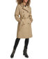 ფოტო #1 პროდუქტის Women's Ruched-Sleeve Trench Coat