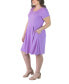 Фото #2 товара Платье для женщин 24seven Comfort Apparel с карманами до колена