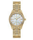 ფოტო #1 პროდუქტის Women's Cristal Spectra 18k Gold-plated Stainless Steel Diamond Watch, 28mm