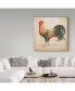 Фото #3 товара Jean Plout 'Rooster 3' Canvas Art - 35" x 35"