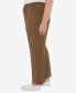 Фото #5 товара Брюки женские Alfred Dunner plus Size Signature Fit Textured Trouser Medium Length Pants