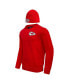 Фото #2 товара Men's Red Kansas City Chiefs Crewneck Pullover Sweater and Cuffed Knit Hat Box Gift Set