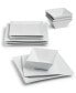 Фото #3 товара 12 Pc. Square Dinnerware Set, Service for 4, Created for Macy's