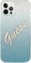 Фото #3 товара Guess Etui Guess GUHCP12MPCUGLSBL Apple iPhone 12/12 Pro niebieski/blue hardcase Glitter Gradient Script