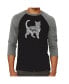 Cat Men's Raglan Word Art T-shirt