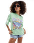 Roxy sweet shine t-shirt in green