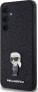 Karl Lagerfeld Etui Karl Lagerfeld KLHCSA35GKNPSK Samsung Galaxy A35 hardcase Fixed Glitter Ikonik Logo Metal Pin czarny/black