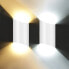 Фото #9 товара HAWEE 10 W Waterproof Modern Wall Light LED Wall Lamp Up Down Aluminium Wall Lighting Indoor Outdoor for Bathroom Hallway Bedroom Stairs Porch Corridor Living Room Black 3000 K [Energy Class F]