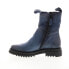 Miz Mooz Fennel P94204 Womens Blue Leather Slip On Chelsea Boots