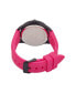 ფოტო #3 პროდუქტის Women's Quartz Matte Fuchsia Silicone Strap Analog Watch 38mm