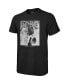 Фото #3 товара Men's Threads Jalen Hurts Black Philadelphia Eagles Oversized Player Image T-shirt
