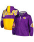 Men's Purple Los Angeles Lakers Hardwood Classics Team OG 2.0 Anorak Hoodie Half-Zip Windbreaker Jacket