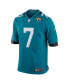 Фото #3 товара Men's Brian Thomas Jr Teal Jacksonville Jaguars 2024 NFL Draft First Round Pick Player Game Jersey