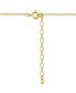 ფოტო #4 პროდუქტის Cubic Zirconia Pear Bezel Pendant Necklace in 18k Gold-Plated Sterling Silver, 16" + 2" extender, Created for Macy's