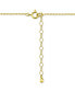 Cubic Zirconia Pear Bezel Pendant Necklace in 18k Gold-Plated Sterling Silver, 16" + 2" extender, Created for Macy's