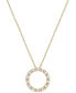 ფოტო #1 პროდუქტის Diamond Circle 18" Pendant Necklace (1/6 ct. t.w.) in Gold Vermeil, Created for Macy's