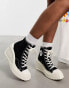 Фото #6 товара Converse Chuck 70 De Luxe wedge heel trainers in black