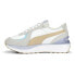 Фото #3 товара Puma Cruise Rider Nu Brighter Days Lace Up Womens White Sneakers Casual Shoes 3