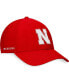 Фото #1 товара Men's Scarlet Nebraska Huskers Deluxe Flex Hat