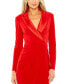 ფოტო #2 პროდუქტის Women's Long Sleeve Blazer Dress