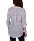 ფოტო #2 პროდუქტის Petite 3/4 Sleeve Metallic Dot Blouse Top