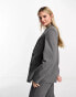 Фото #4 товара Pull&Bear oversized blazer co-ord in charcoal grey