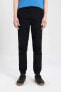 Erkek Siyah Kanvas Pantolon - B6148AX/BK81