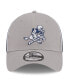 Men's Silver, Navy Dallas Cowboys Pipe Retro Joe 39THIRTY Flex Hat