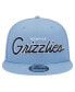 Фото #3 товара Men's Light Blue Memphis Grizzlies Evergreen Script Side Patch 9FIFTY Snapback Hat