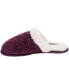 Women's Chenille Lip Sole Scuff Slipper