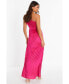 ფოტო #3 პროდუქტის Women's Pleated One Shoulder Dress