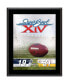 Pittsburgh Steelers vs. Los Angeles Rams Super Bowl XIV 10.5" x 13" Sublimated Plaque