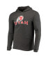 ფოტო #3 პროდუქტის Men's Red, Charcoal Utah Utes Meter Long Sleeve Hoodie T-shirt and Jogger Pants Sleep Set