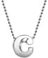 Фото #10 товара Alex Woo little Letter by Initial Pendant Necklace in Sterling Silver