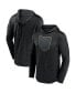 Фото #2 товара Men's Heather Black Army Black Knights Transitional Hoodie T-shirt