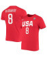 Фото #2 товара Women's Angel McCoughtry USA Basketball Red Name and Number Performance T-shirt