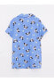 LCW Kids Gömlek Yaka Desenli Kısa Kollu Kız Çocuk Şortlu Pijama Takımı