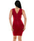 ფოტო #2 პროდუქტის Women's Double V Mini Bandage Dress