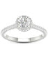 ფოტო #3 პროდუქტის IGI Certified Diamond Halo Engagement Ring (1-1/3 ct. t.w.) in Platinum