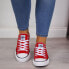 Low textile sneakers NEWS W EVE8D red