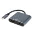 Фото #2 товара Адаптер USB C—HDMI NANOCABLE 10.16.4305 4K Ultra HD Серый 15 cm