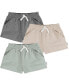 Baby Girls Baby Knit Shorts, 3-Pack